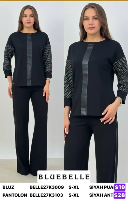 Блузка Bluebelle (Black, модель BELLE27K3009) оптом