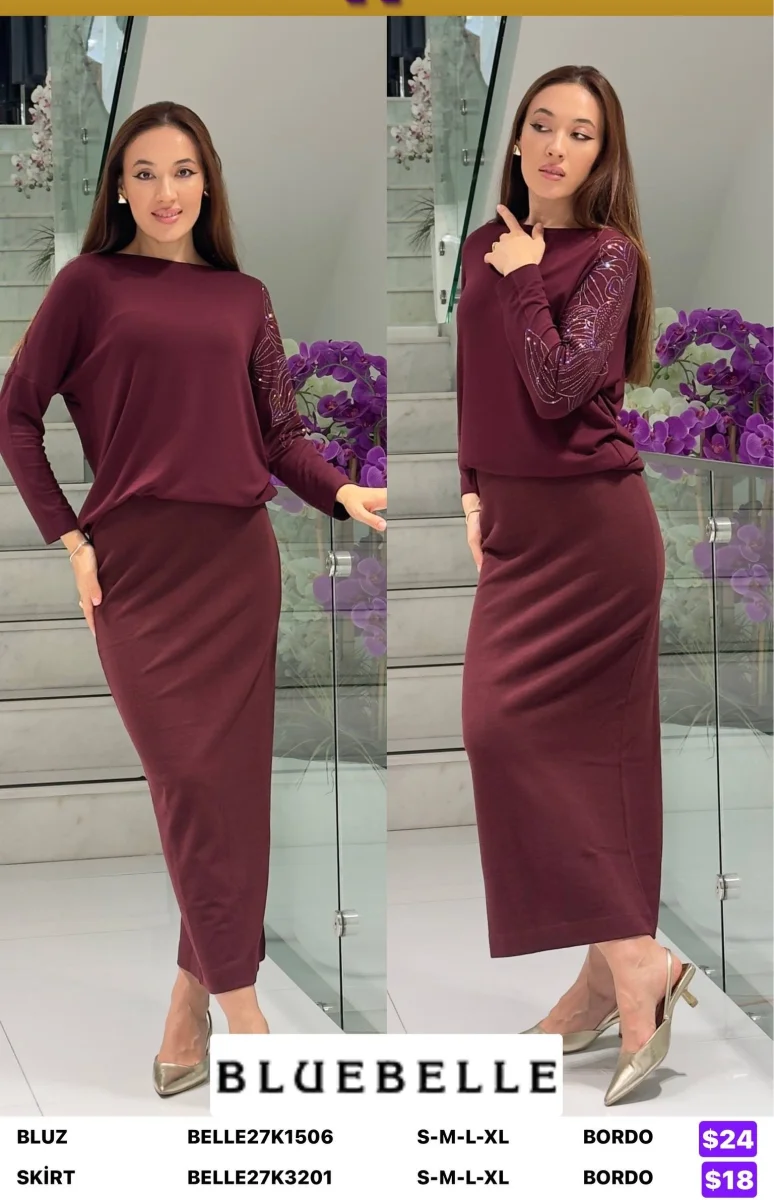 Юбка Bluebelle (Burgundy, модель BELLE27K3201) оптом