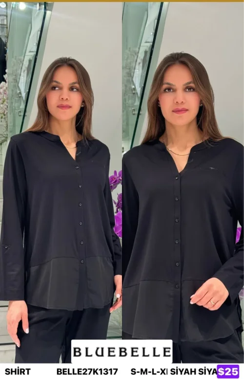 Рубашка Bluebelle (Black, модель BELLE27K1317) оптом