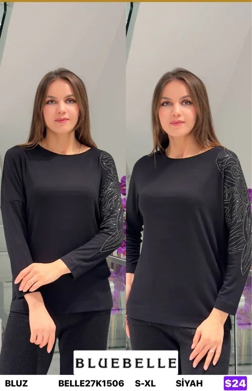 Блузка Bluebelle (Black, модель BELLE27K1506) оптом