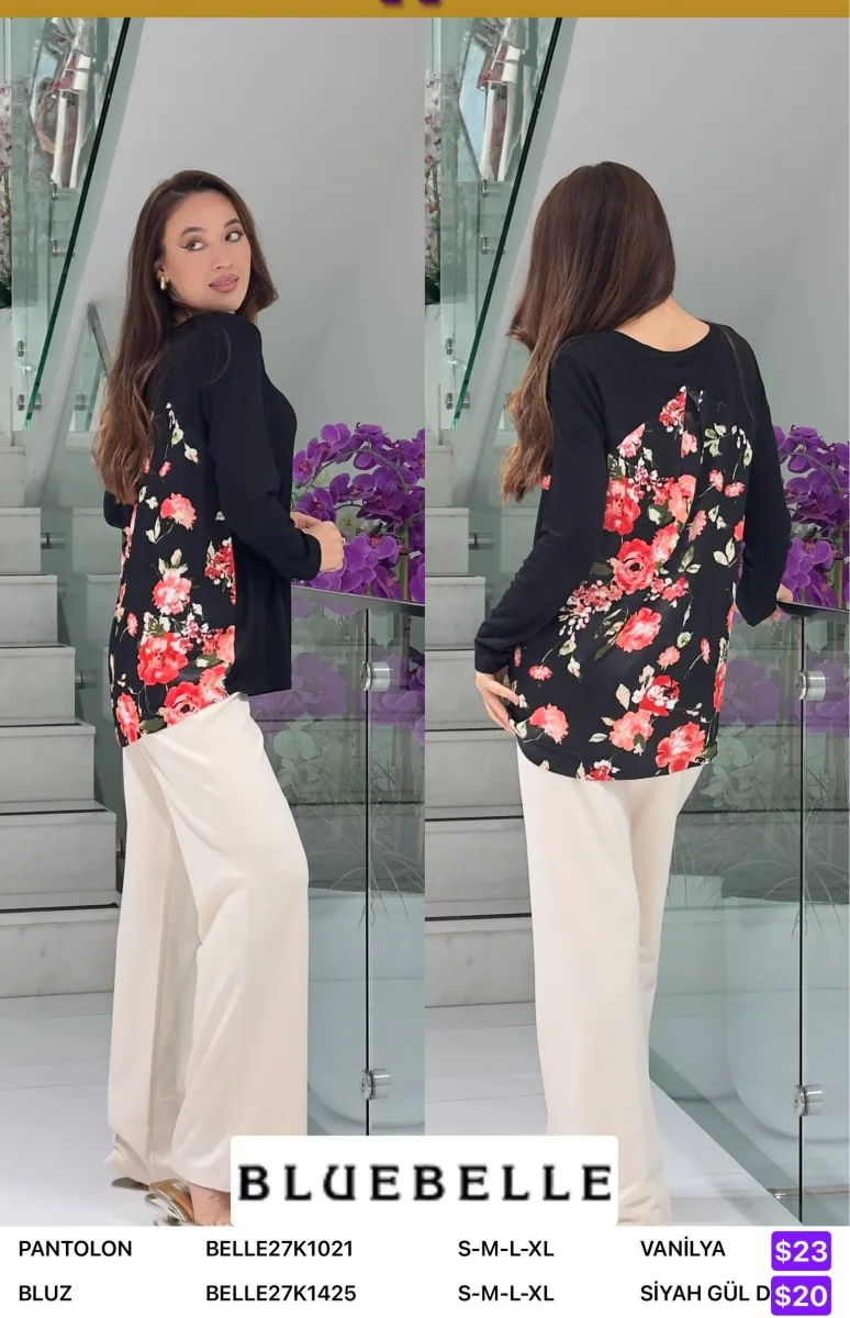 Блузка Bluebelle (Black, модель BELLE27K1425) оптом