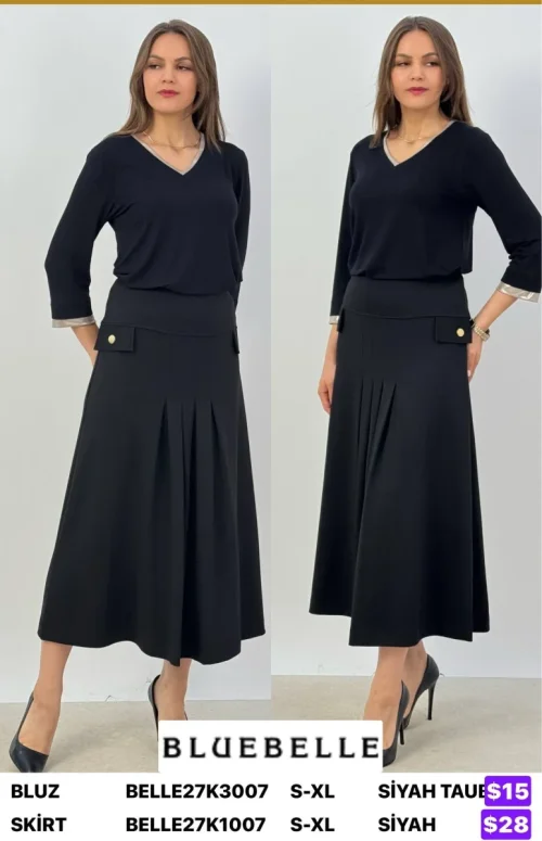 Блузка Bluebelle (Black, модель BELLE27K3007) оптом