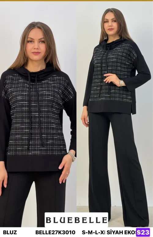 Блузка Bluebelle (Black, модель BELLE27K3010) оптом