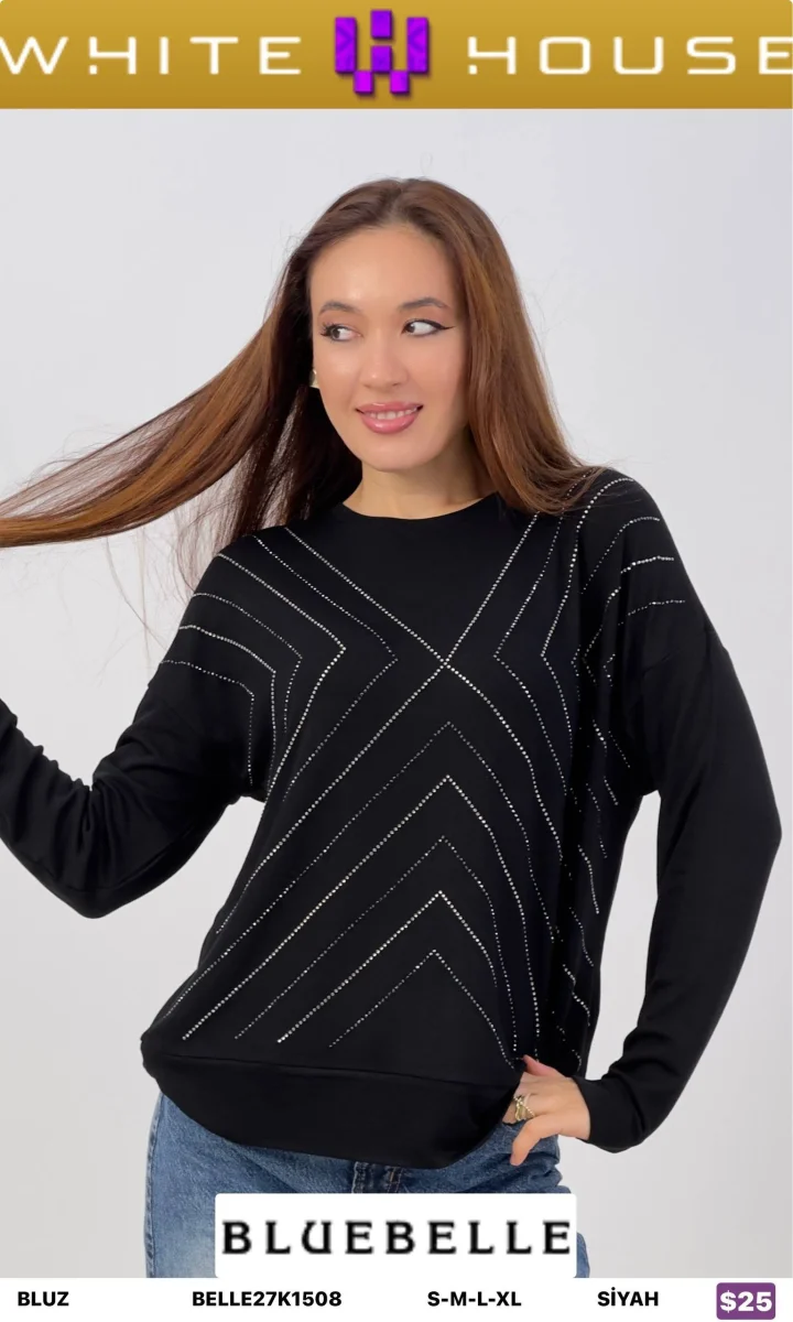 Блузка Bluebelle (Black, модель BELLE27K1508) оптом