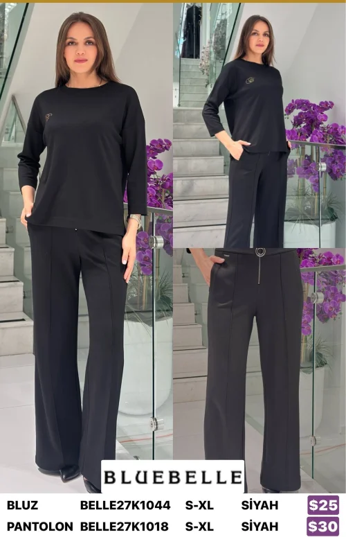Блузка Bluebelle (Black, модель BELLE27K1044) оптом