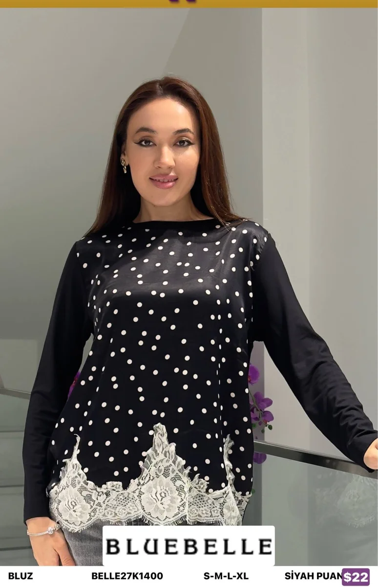 Блузка Bluebelle (Black, модель BELLE27K1400) оптом