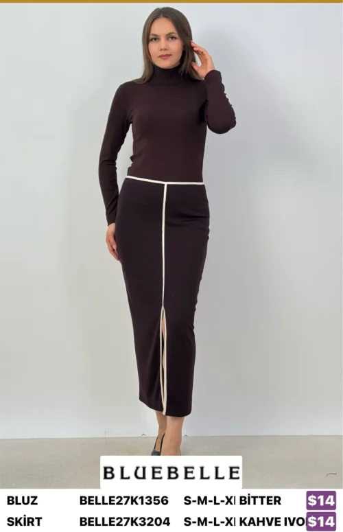 Блузка Bluebelle (Brown, модель BELLE27K1356) оптом