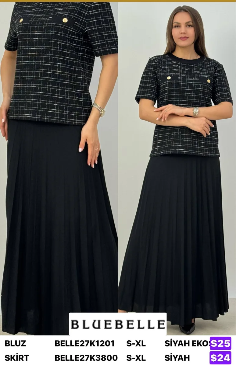 Блузка Bluebelle (Black, модель BELLE27K1201) оптом