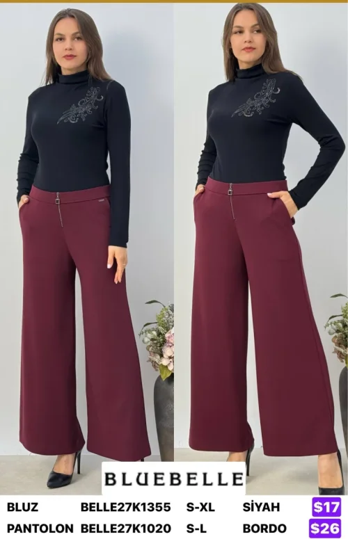 Брюки Bluebelle (Burgundy, модель BELLE27K1020) оптом