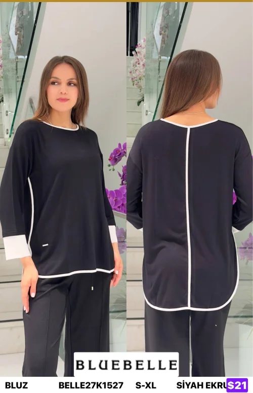Блузка Bluebelle (Black, модель BELLE27K1527) оптом