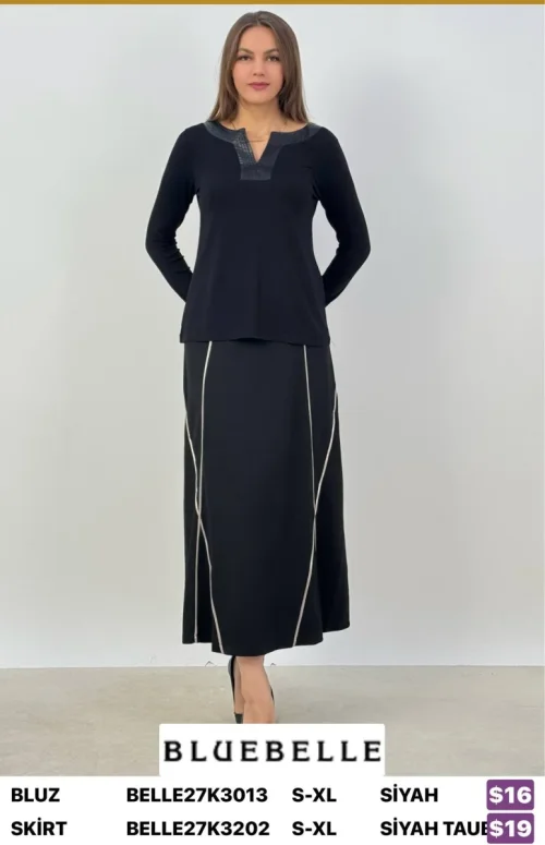 Блузка Bluebelle (Black, модель BELLE27K3013) оптом