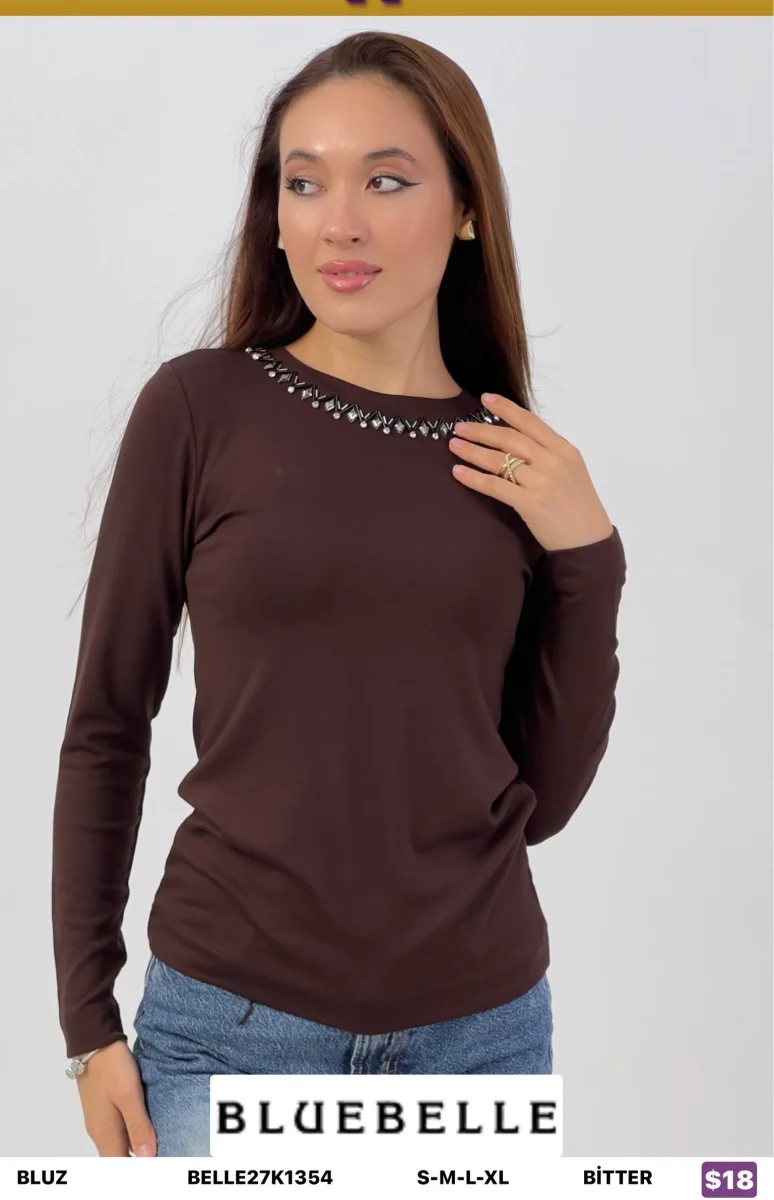 Блузка Bluebelle (Brown, модель BELLE27K1354) оптом
