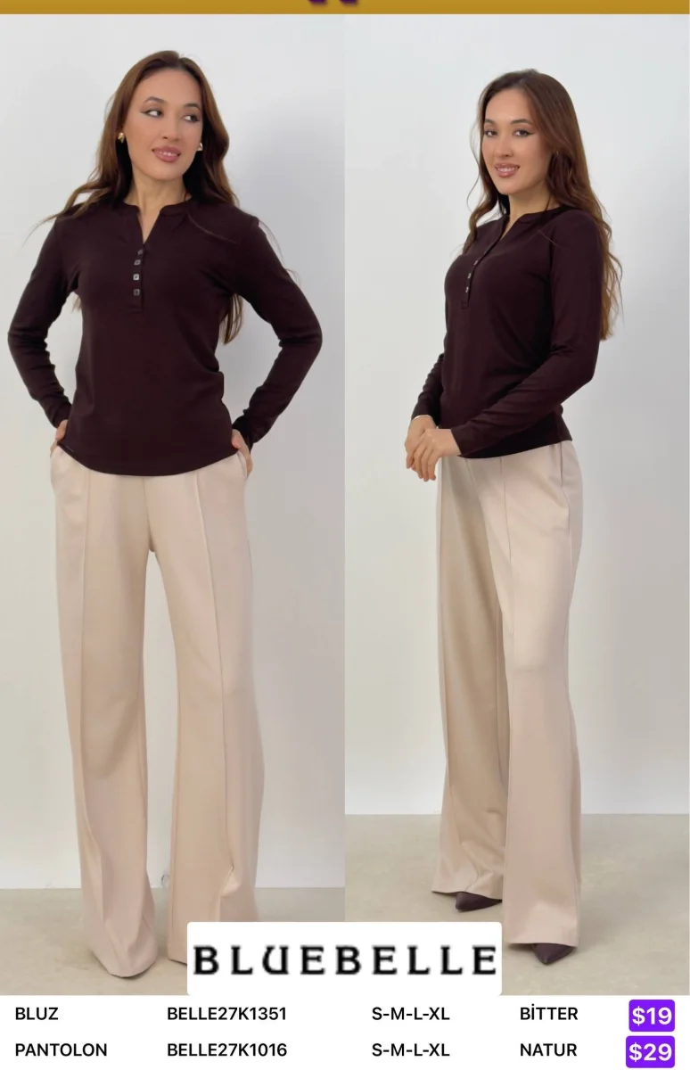 Блузка Bluebelle (Brown, модель BELLE27K1351) оптом
