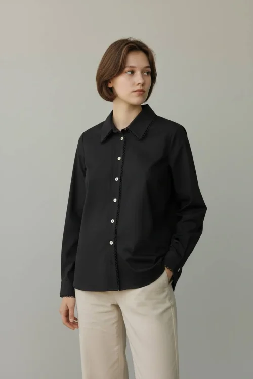 Рубашка BOVONA (Black, модель DSW-26-SHR-0009) оптом