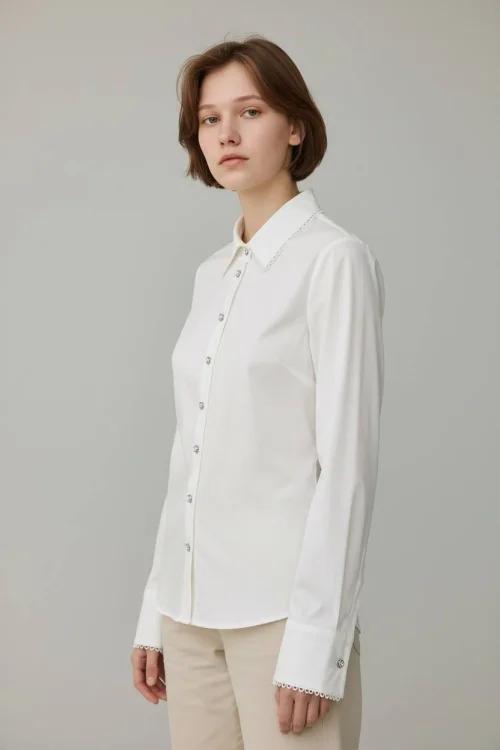 Рубашка BOVONA (White, модель DSW-26-SHR-0009) оптом