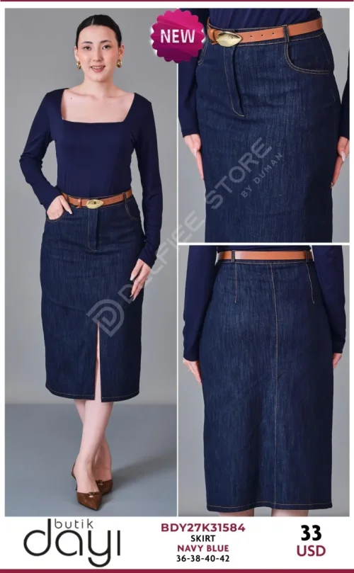 Юбка BUTIK DAYI (Navy, модель BDY27K31584) оптом