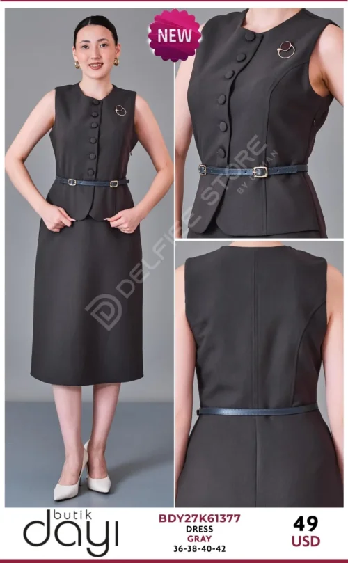 Платье BUTIK DAYI (Gray, модель BDY27K61377) оптом