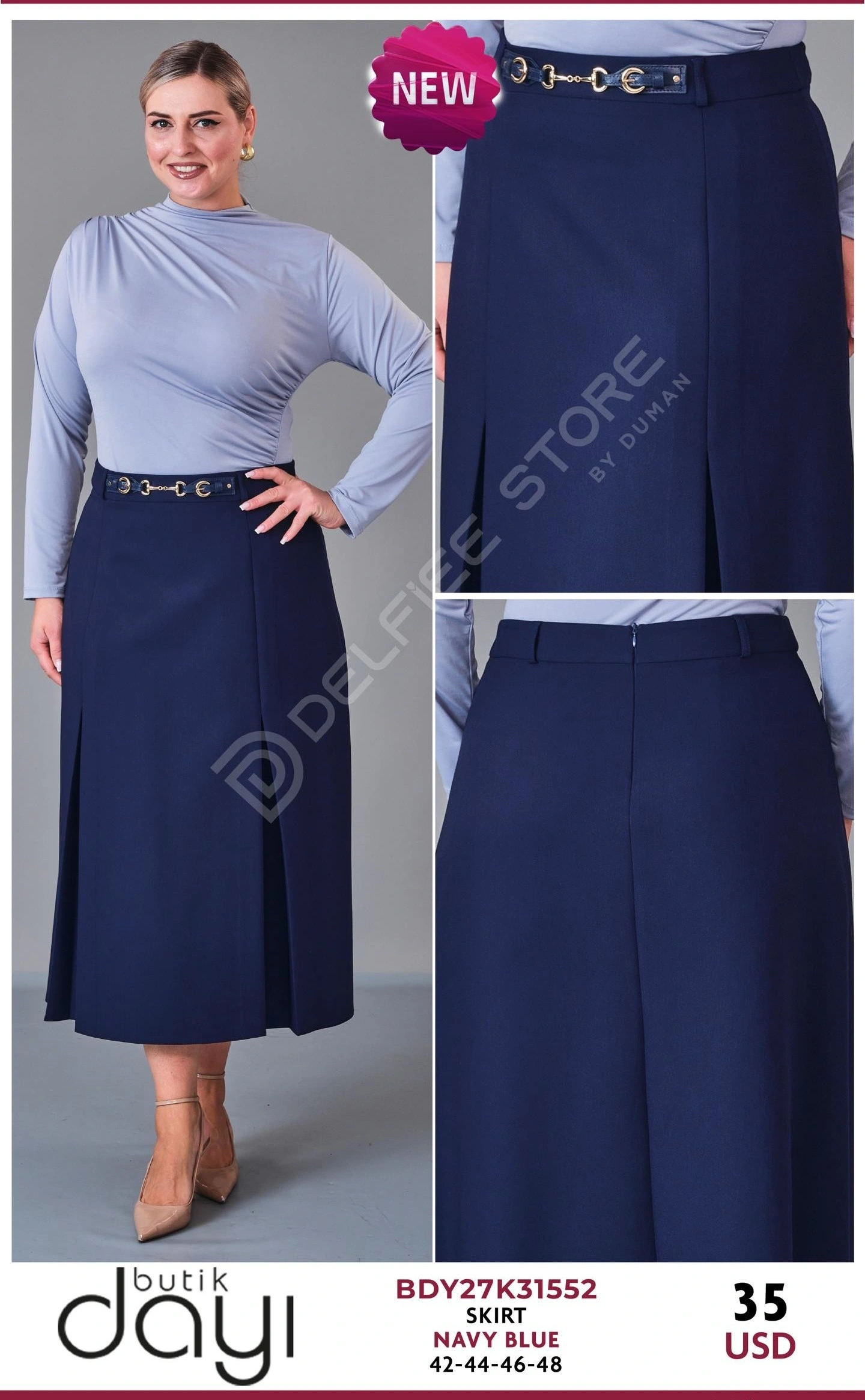 Юбка BUTIK DAYI (Navy, модель BDY27K31552) оптом