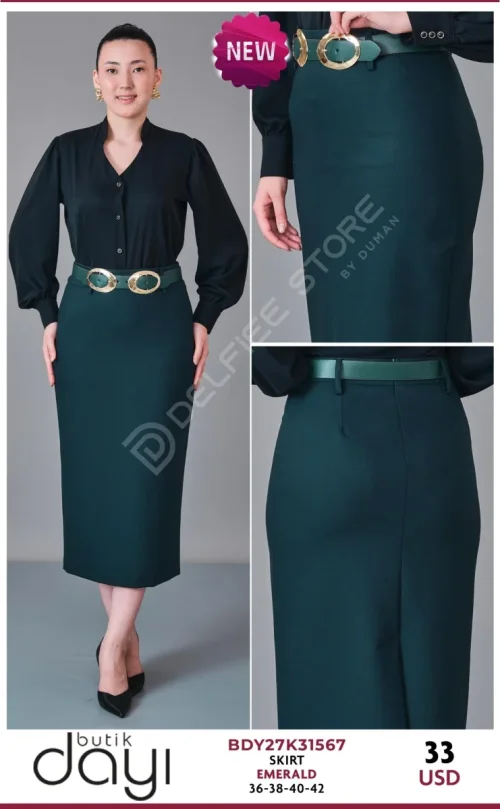 Юбка BUTIK DAYI (Emerald, модель BDY27K31567) оптом