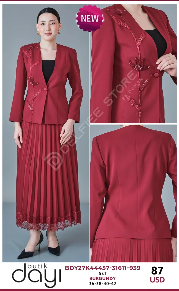 Костюмы и комплекты BUTIK DAYI (Burgundy, модель BDY27K44457-31611-939) оптом