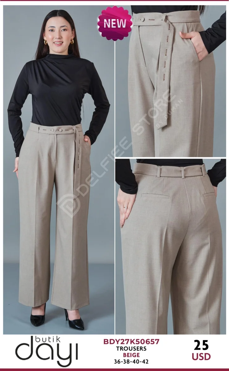 Брюки BUTIK DAYI (Beige, модель BDY27K50657) оптом