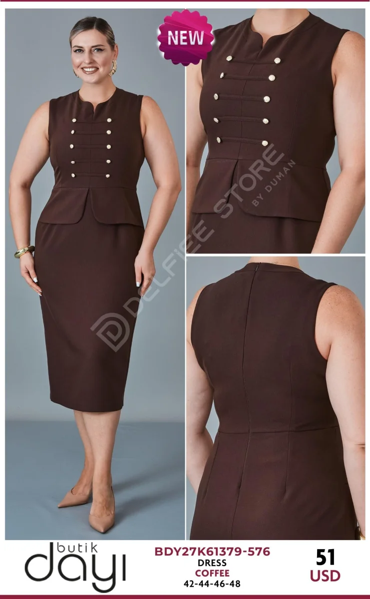 Платье BUTIK DAYI (Brown, модель BDY27K61379-576) оптом