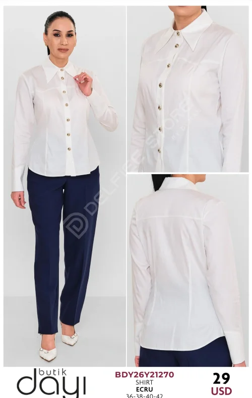 Блузка BUTIK DAYI (Кремовый, модель BDY26Y21270) оптом