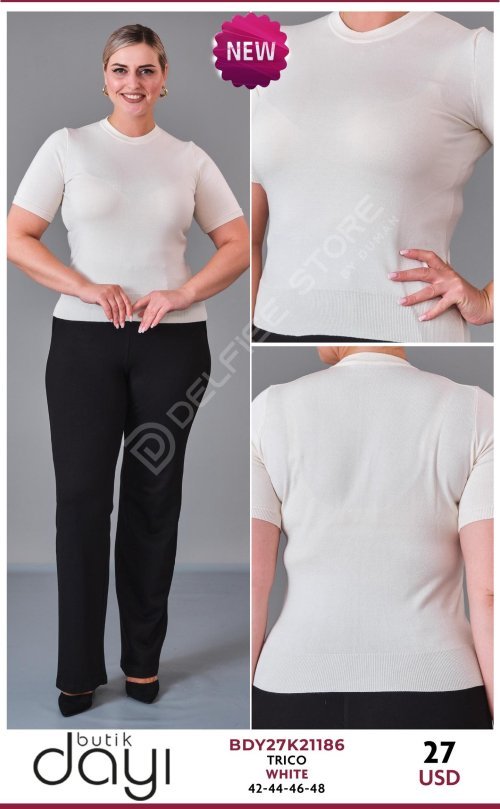 Трикотаж BUTIK DAYI (White, модель BDY27K21186) оптом