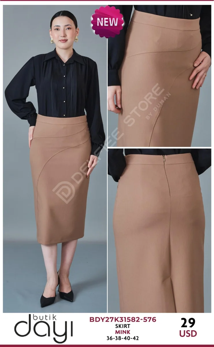 Юбка BUTIK DAYI (Beige, модель BDY27K31582-576) оптом