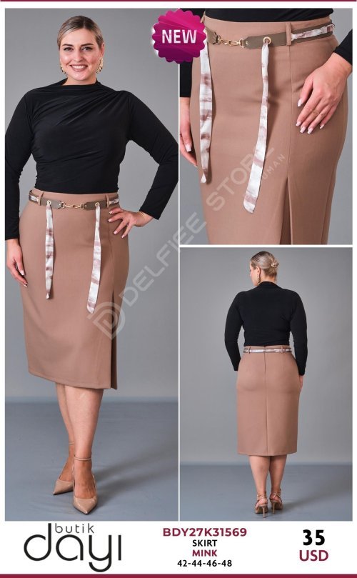 Юбка BUTIK DAYI (Beige, модель BDY27K31569) оптом