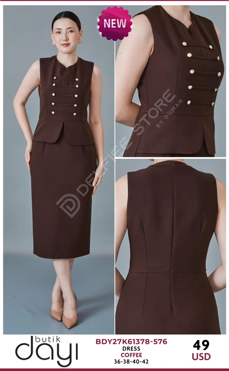 Платье BUTIK DAYI (Brown, модель BDY27K61378-576) оптом