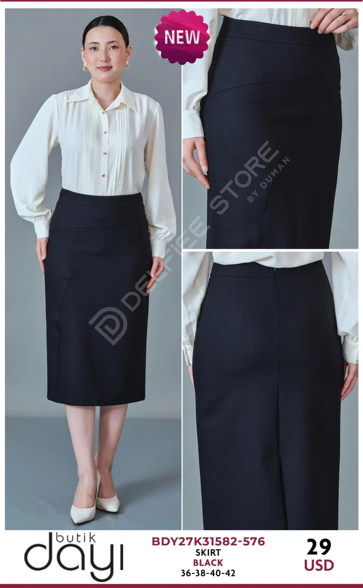 Юбка BUTIK DAYI (Black, модель BDY27K31582-576) оптом