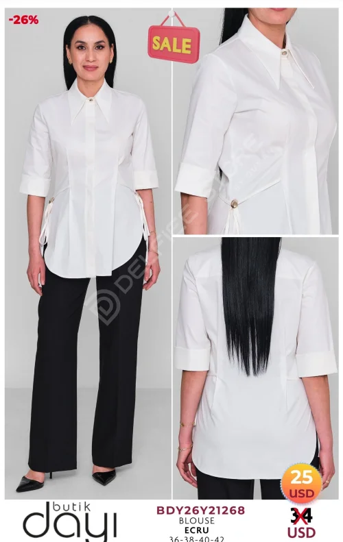 Блузка BUTIK DAYI (Кремовый, модель BDY26Y21268) оптом