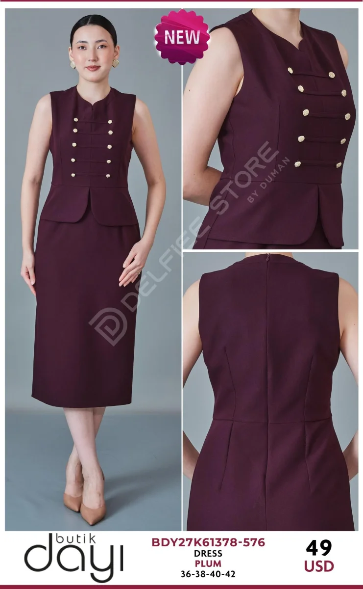 Платье BUTIK DAYI (Purple, модель BDY27K61378-576) оптом