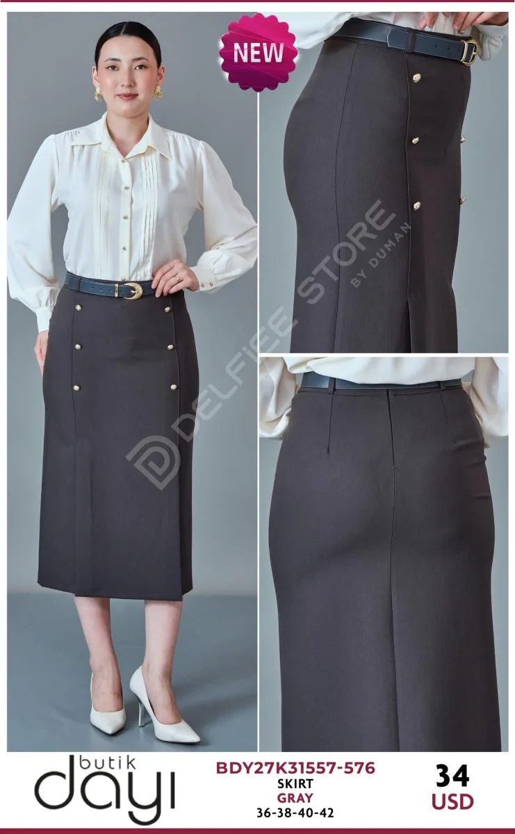 Юбка BUTIK DAYI (Gray, модель BDY27K31557-576) оптом