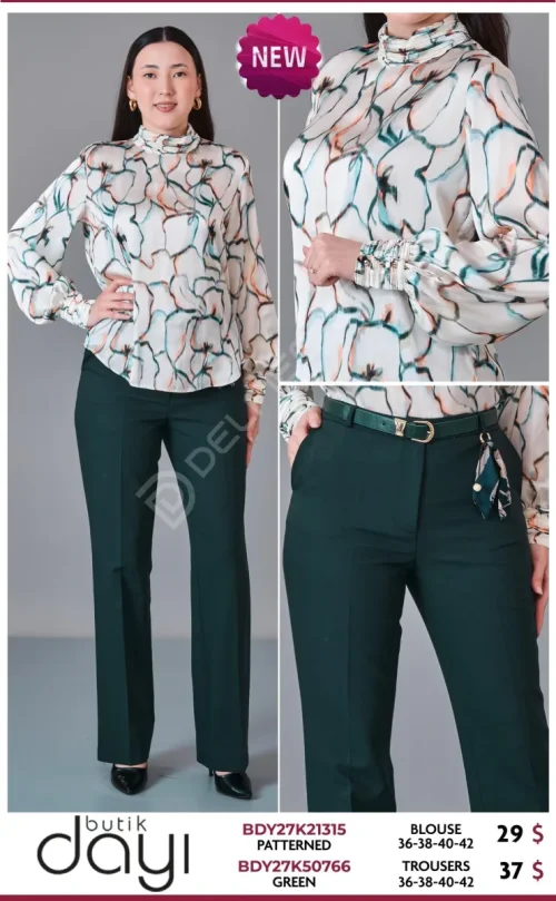Брюки BUTIK DAYI (Green, модель BDY27K50766) оптом