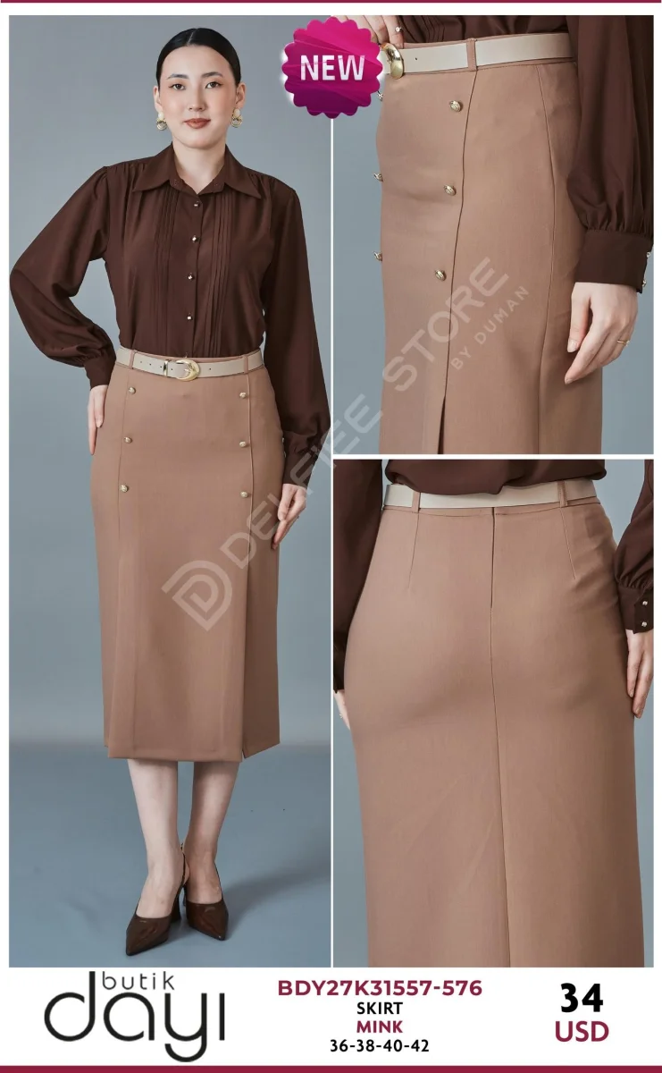 Юбка BUTIK DAYI (Beige, модель BDY27K31557-576) оптом