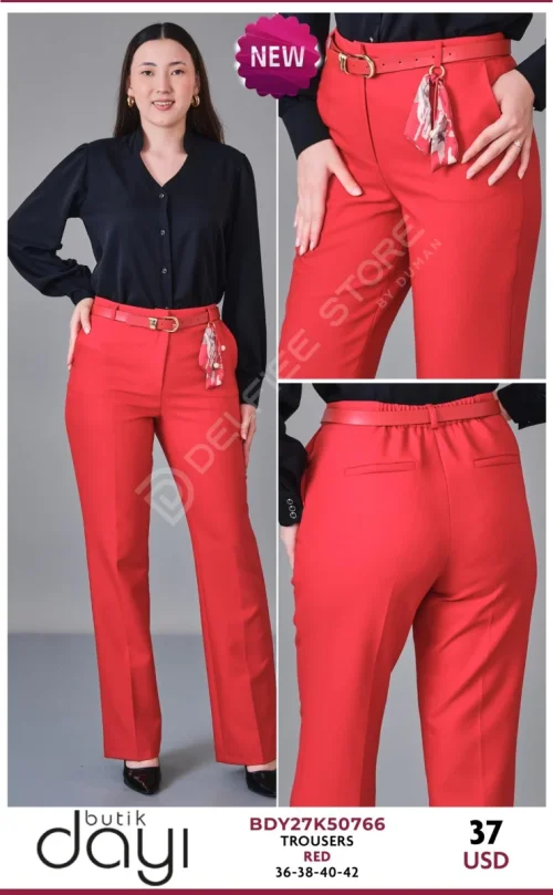 Брюки BUTIK DAYI (Red, модель BDY27K50766) оптом