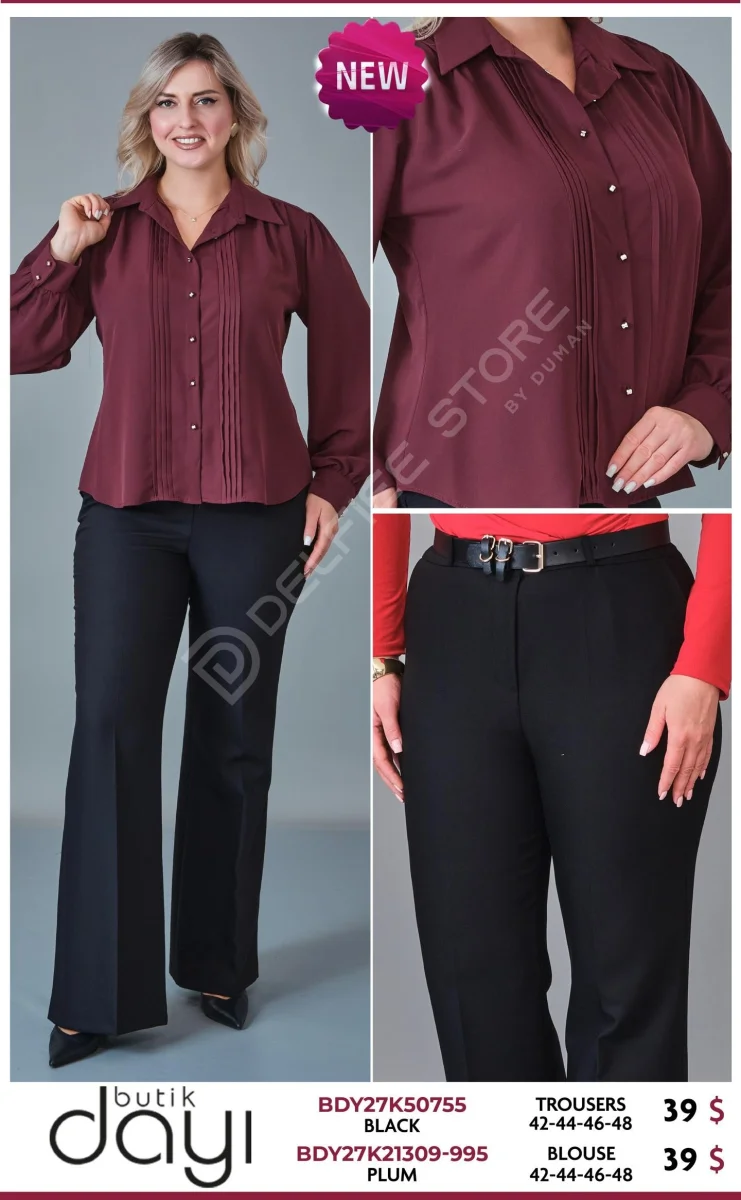 Блузка BUTIK DAYI (Purple, модель BDY27K21309-995) оптом