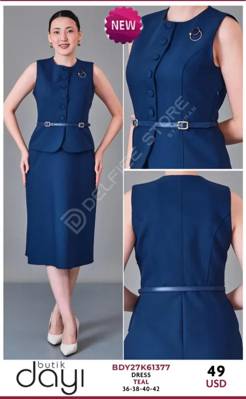 Платье BUTIK DAYI (Turquoise, модель BDY27K61377) оптом