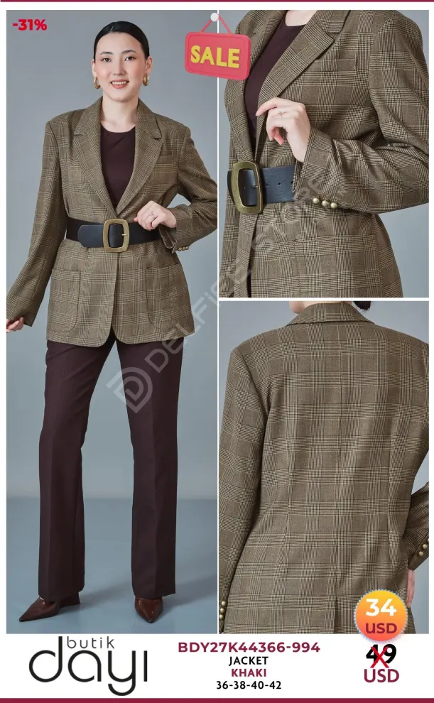 Жакет BUTIK DAYI (Olive, модель BDY27K44366-994) оптом