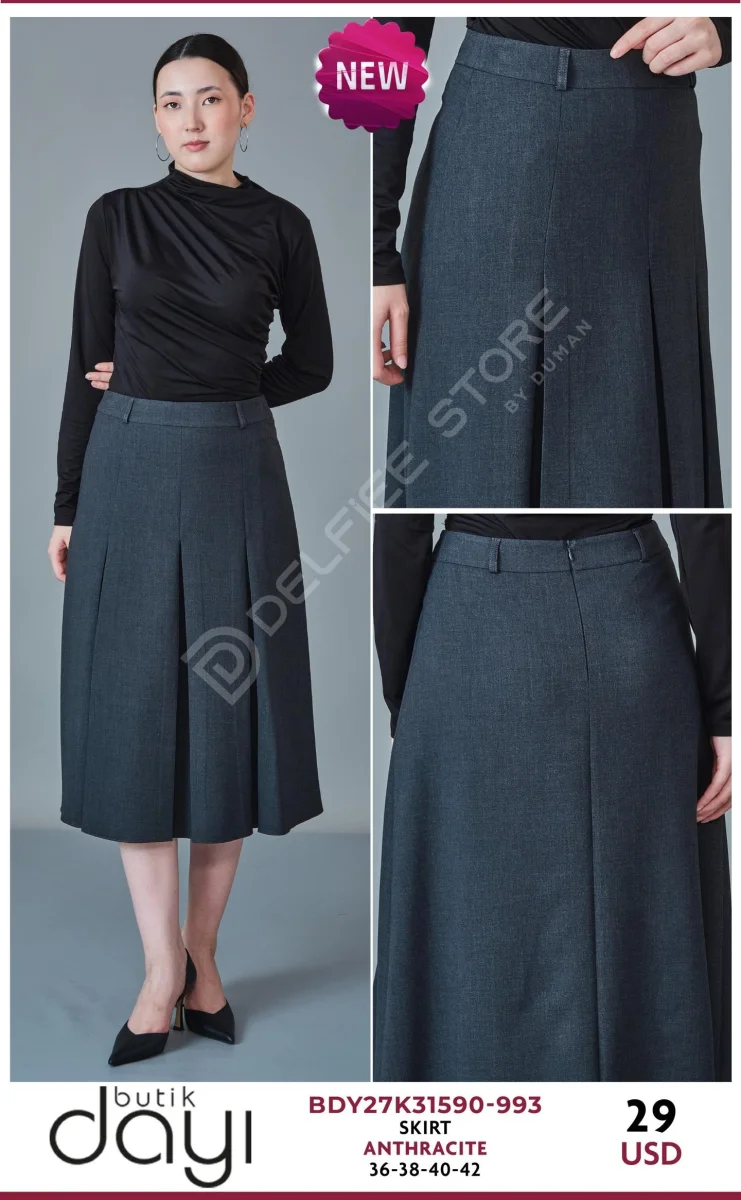 Юбка BUTIK DAYI (Dark gray, модель BDY27K31590-993) оптом
