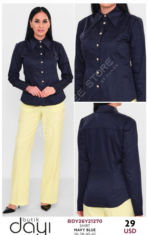 Блузка BUTIK DAYI (Темно-синий, модель BDY26Y21270) оптом