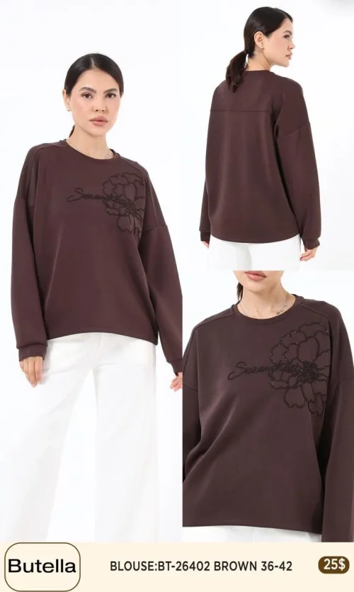Блузка Butella (Brown, модель BT-26402) оптом