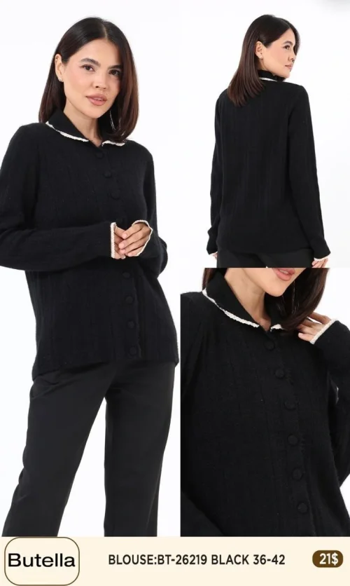 Блузка Butella (Black, модель BT-26219) оптом