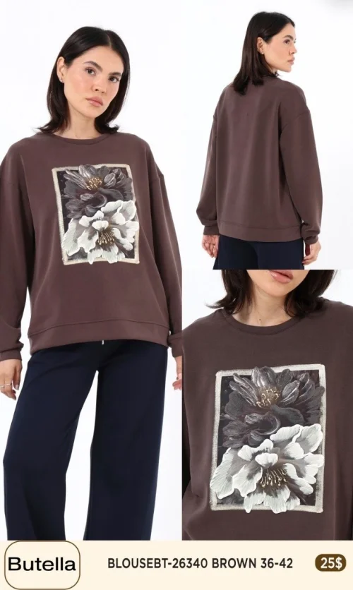 Блузка Butella (Brown, модель 26340) оптом