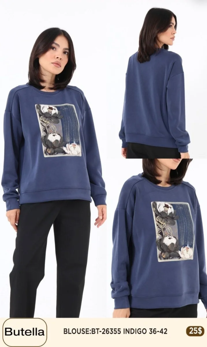 Блузка Butella (Navy, модель 26355) оптом