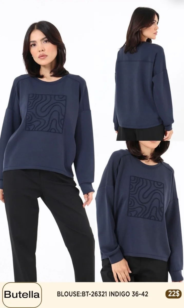 Блузка Butella (Navy, модель BT26321) оптом