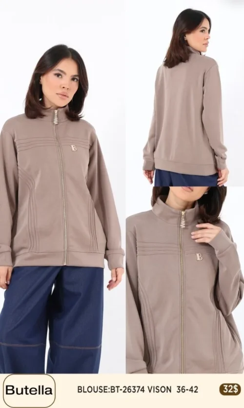 Блузка Butella (Beige, модель BT26374) оптом