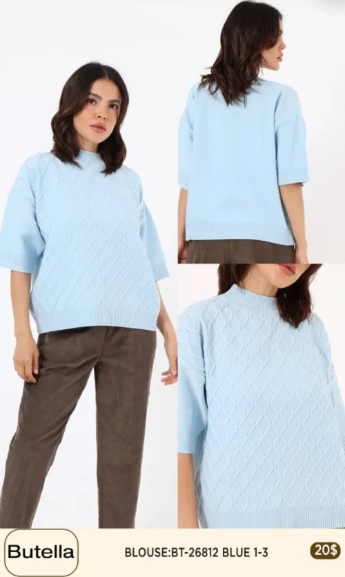 Блузка Butella (Blue, модель BT26812) оптом